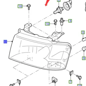 Reflektor lewy przód ranger 20062009 FORD - wyprzedaż Szybka dostawa