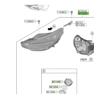 Reflektor prawa strona Hyundai I30 Szybka dostawa