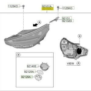 Reflektor prawa strona Hyundai I30 Najlepsza cena