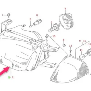 Bestseller Reflektor prawy przedni Suzuki