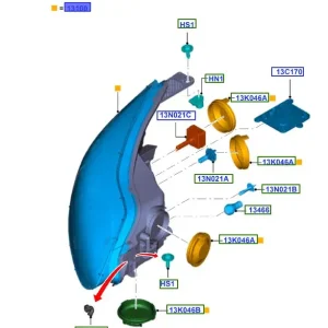 Ekspresowa dostawa Reflektor prawy przód 2011 2015