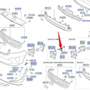 Reflektor przeciwmgielny prawy Kia Sorento 17-20 Wysoka jakość