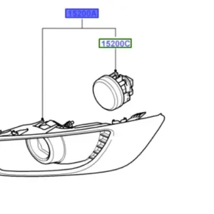 Reflektor przeciwmgielny prawy mondeo MK4 titaniums FORD Obniżka ceny
