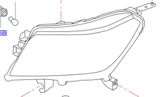 Bestseller Reflektor przedni prawy NISSAN