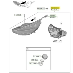 Dodaj do koszyka Reflektora lewa strona Hyundai I30 (2020)