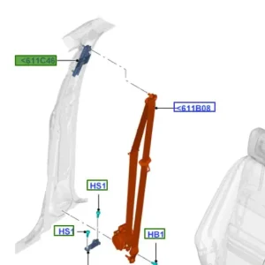 Regulator wysokości pasów bezpieczeństwa pasażera Ford CMax - wyprzedaż Zniżka