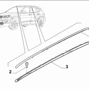 Zamów dziś Reling dachowy strona prawa Jeep Compass - wyprzedaż