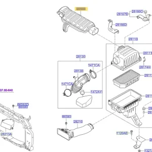 Rezonator powietrza KIA Picanto (2011-2017) - wyprzedaż Hit cenowy