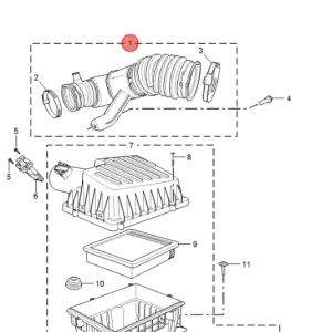Rura dolot powietrza filtra mg hs 2024 Super okazja