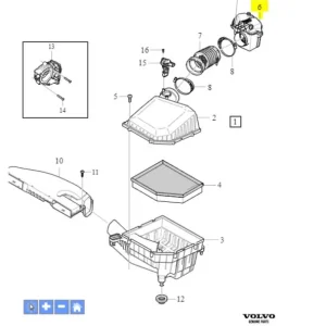 Super okazja Rura dolotu filtra powietrza XC40 V60 S60 XC60