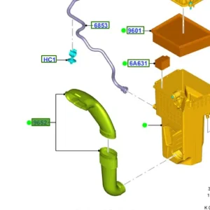 Rura filtra powietrza fiesta 20082019 Tani