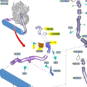 Dodaj do koszyka Rura intercoolera Ford Focus MK3 - wyprzedaż