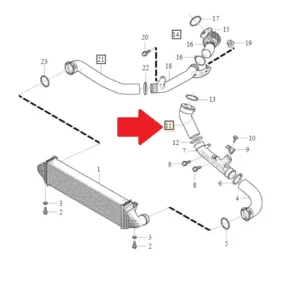 Rura intercoolera Volvo Hit cenowy