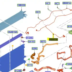 Rura przewód elastyczny chłodnicy Ford Kuga 2012 2020 - wyprzedaż Tylko dziś