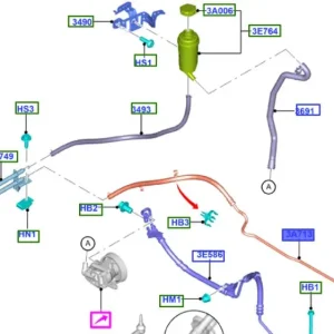 Rura przewód elastyczny układu kierowniczego transit 2012 Tylko dziś