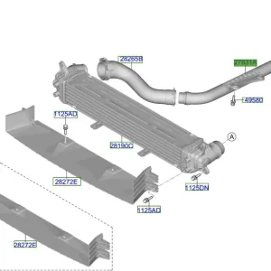 Rura przewód intercoolera Kia ProCeed 20-25 Popularny