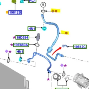 Rura przewód klimatyzacji transit connect 2013FORD - wyprzedaż Dodaj do koszyka
