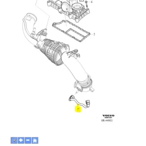 Nowość Rura wąż wody turbo XC40