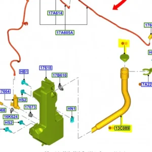 Darmowy zwrot Rura wlewowa zbiorniczka spryskiwaczy Ford Transit Custom 2012 - wyprzedaż
