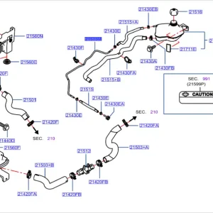 Rura zbiornika wyrównawczego chłodnicy - wyprzedaż Premium
