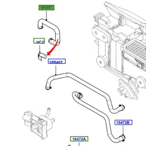 Nie przegap Rurka przewód nagrzewnicy transit connect 20022013