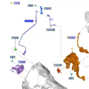 Wybór klientów Rurka przewód sprzęgła Ford Mustang 2015 2023 - wyprzedaż