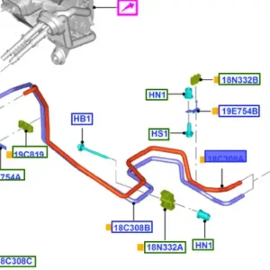 Promocja Rurka przewód wąż nagrzewnicy Ford Transit 2014 - wyprzedaż