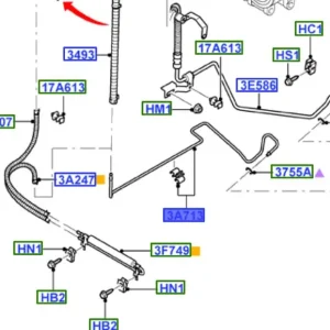 Niska cena Rurka przewód wspomagania kierownicy Ford Transit - wyprzedaż