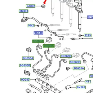 Hit sprzedaży Rurka przewód wtryskiwaczy paliwa Ford Mondeo MK4 Galaxy Smax - wyprzedaż
