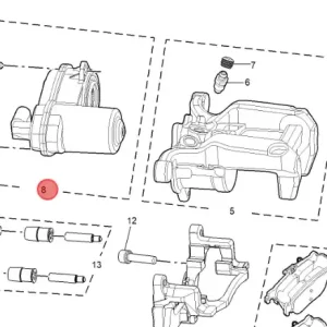 Silnik zacisku hamulcowego prawy tył mg hs 2024 Tylko dziś