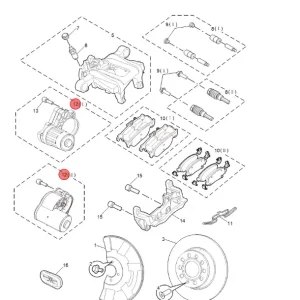 Bezpieczna płatność Silnik zacisku hamulcowego prawy tył MG3 2024 hybryda