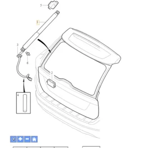 Nie przegap Siłownik elektryczny lewy amortyzator pokrywy bagażnika