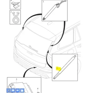 Hit sprzedaży Siłownik gazowy prawy pokrywy bagażnika XC90 Volvo
