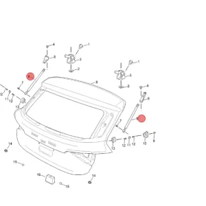 Bezpieczne zakupy Siłownik klapy bagażnika lewy MG3 2024