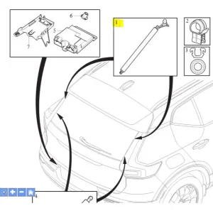 Tylko do końca tygodnia Siłownik klapy pokrywy bagażnika Volvo EX40 XC40
