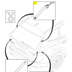 Dodaj do koszyka Siłownik teleskop pokrywy bagażnika 2018