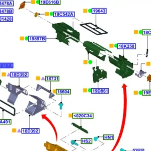 Silniczek nagrzewnicy ranger tke 2011FORD - wyprzedaż Oferta