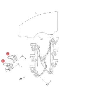 Silnik szyby lewy przód MG3 2024 Ograniczona ilość