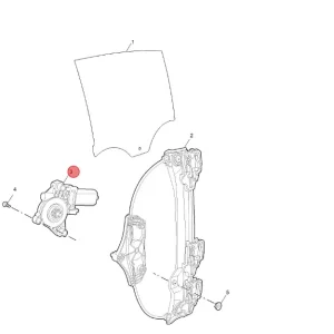 Dostępne od ręki Silnik szyby lewy tył MG3 2024