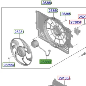 Silnik wentylatora chlodnicy Kia ProCeed 20-25 Oferta czasowa