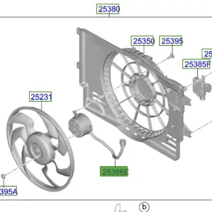 Silnik wentylatora chłodnicy Kia ProCeed 20-25 Hit cenowy
