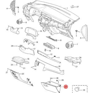 Schowek pasażera mg zs I clasic Ekspresowa dostawa
