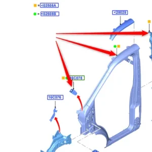Słupek a prawy 2014FORD Ekspresowa dostawa