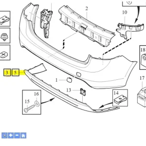 Najlepsza cena Spoiler dokładka zderzaka tylnego