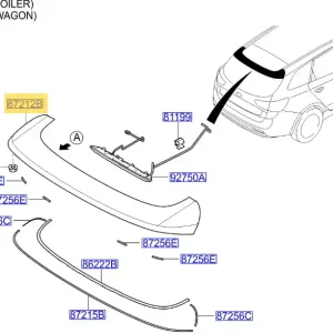 Spoiler tylny KIA CEED (2012-2018) - wyprzedaż Darmowa dostawa