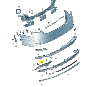 Kup online Spoiler zderzaka tylnego audi A5 S5 VOLKSWAGEN - wyprzedaż