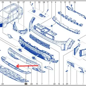 Darmowy zwrot Spojler zderzaka przedniego DACIA DUSTER III