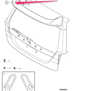 Spoiler dachowy V70 XC70 Volvo Dodaj do koszyka