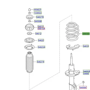Sprężyna zawieszenia przedniego KIA RIO 20-25 Bezpieczna płatność