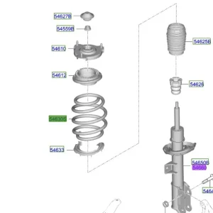 Szybka wysyłka Sprężyna zawieszenia przedniego Kia Sportage 21-25